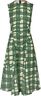 2429 Checkered Cady, Sleeveless Gathered Midi Dress