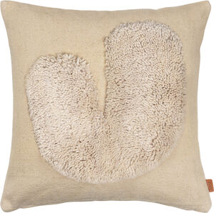 Lay Cushion - Sand/Off-white