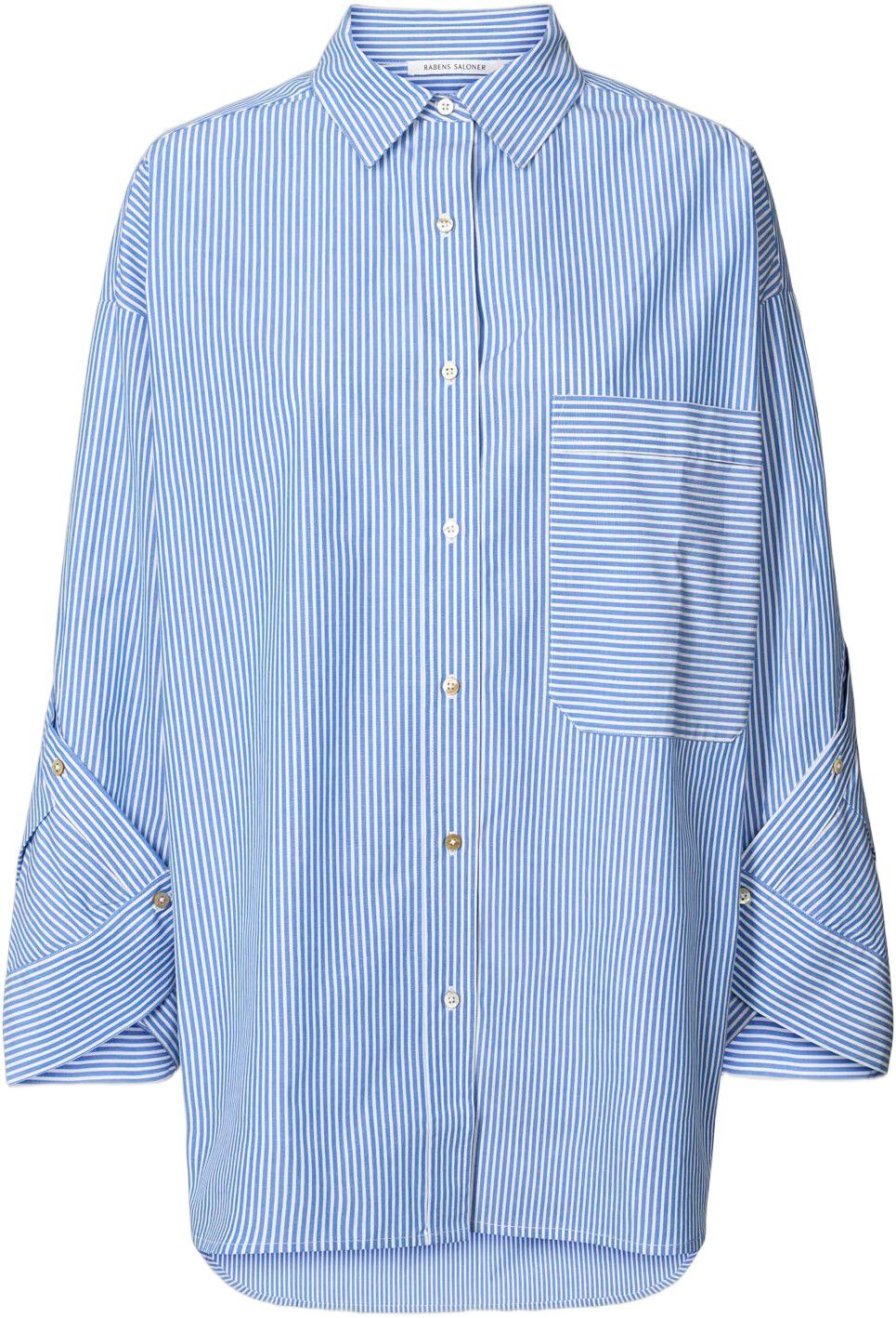 Quilt stripe oversize shirt - Bobbi
