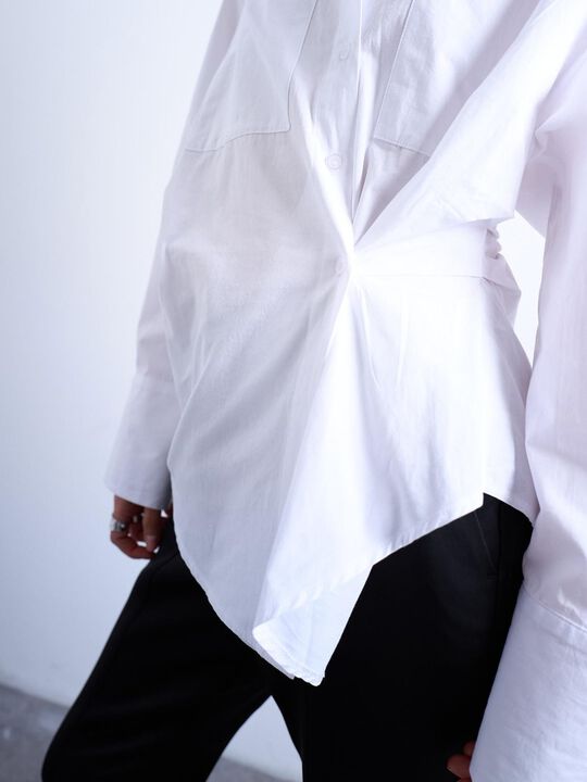 TSHILDA LS ASYMMETRIC SHIRT WVN