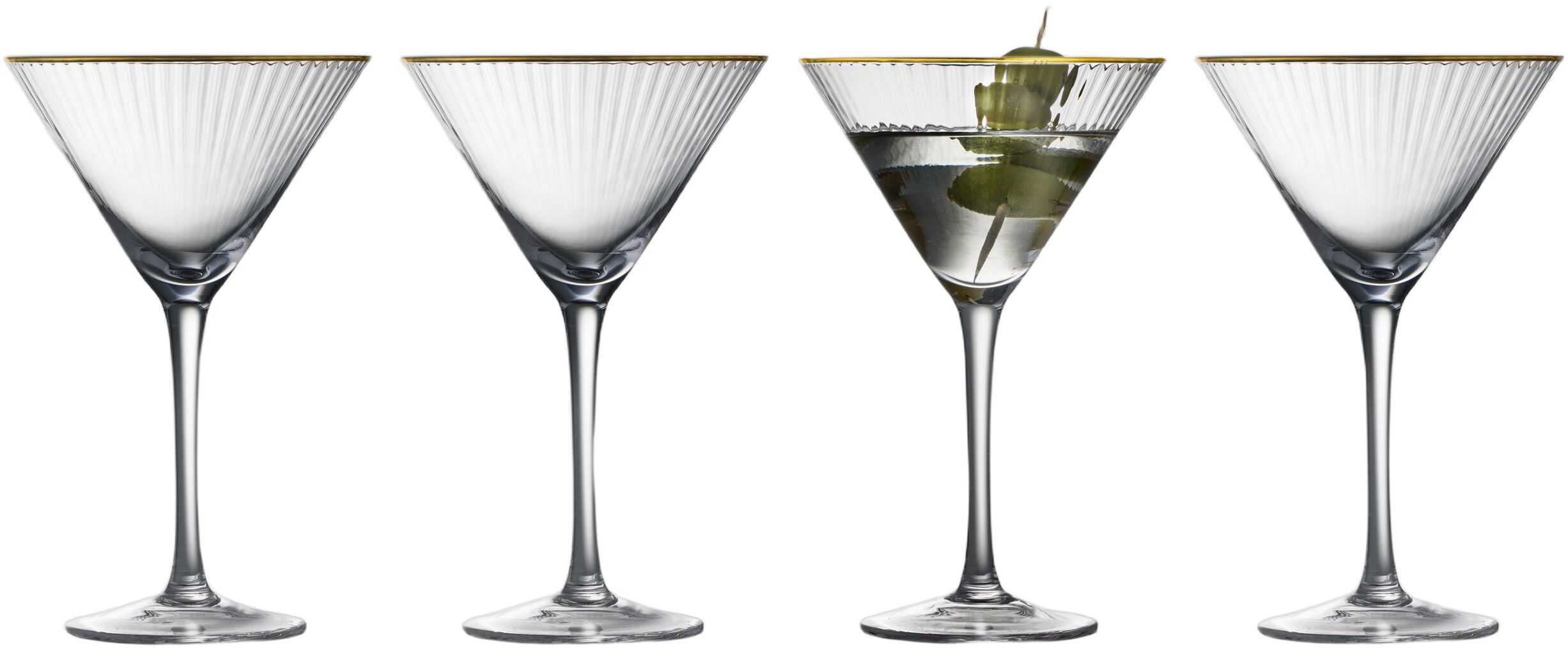 Martiniglas Palermo Gold 25 cl 4 stk.