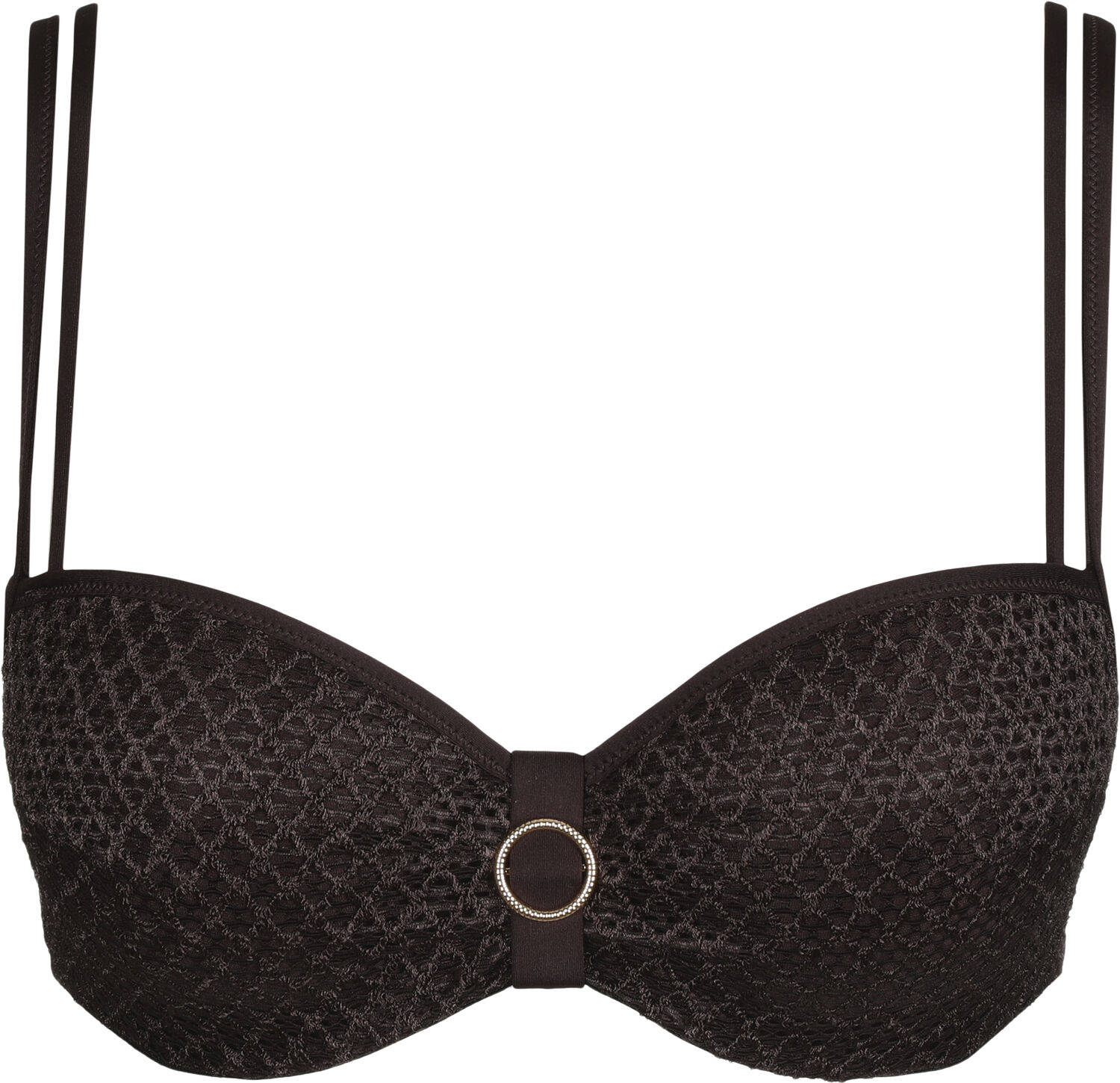 Tomar balcony-bikinitop med vattering