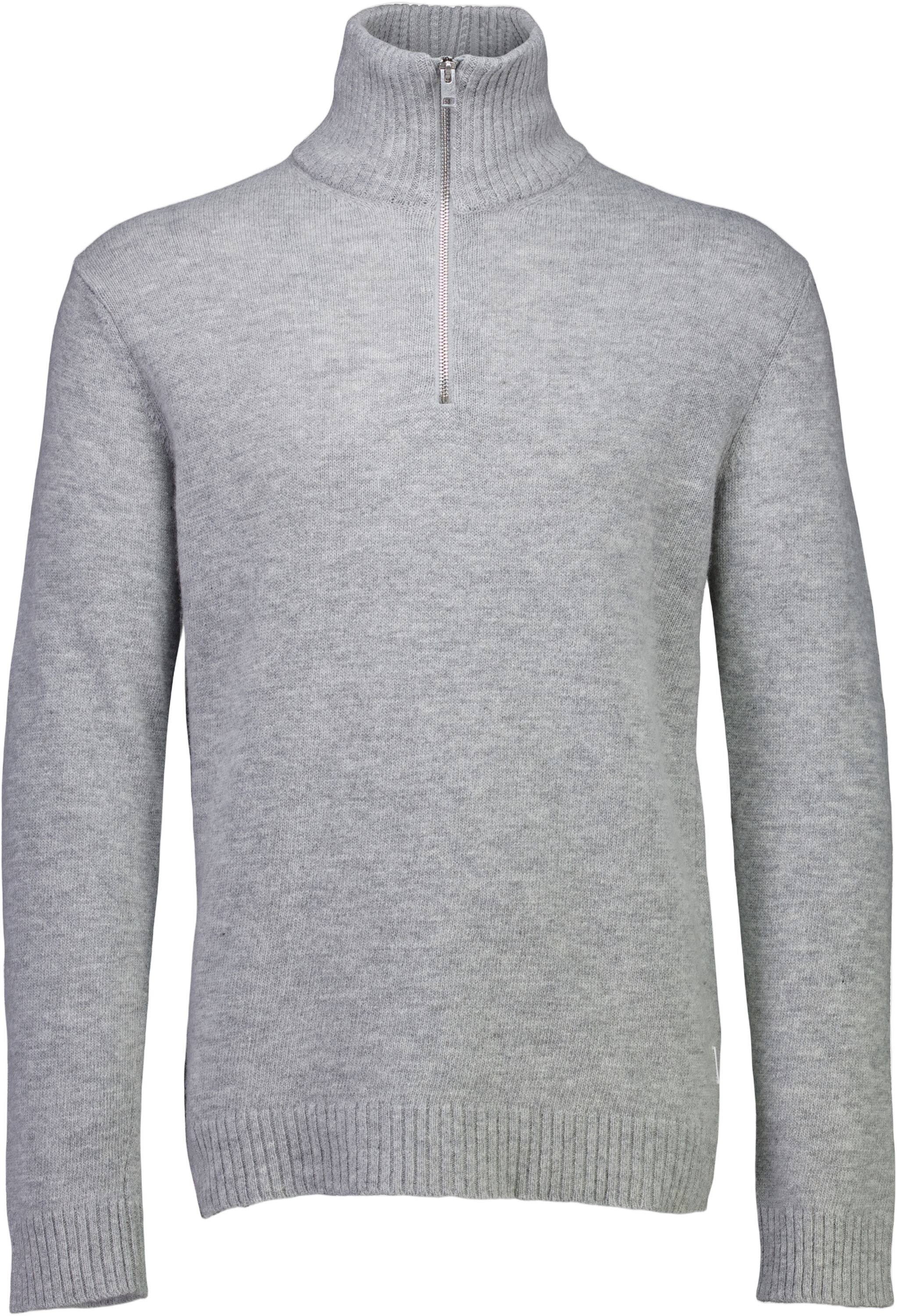 Lambswool half zip knit