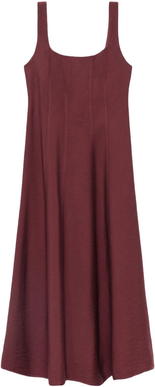 Midi-dress with stitching