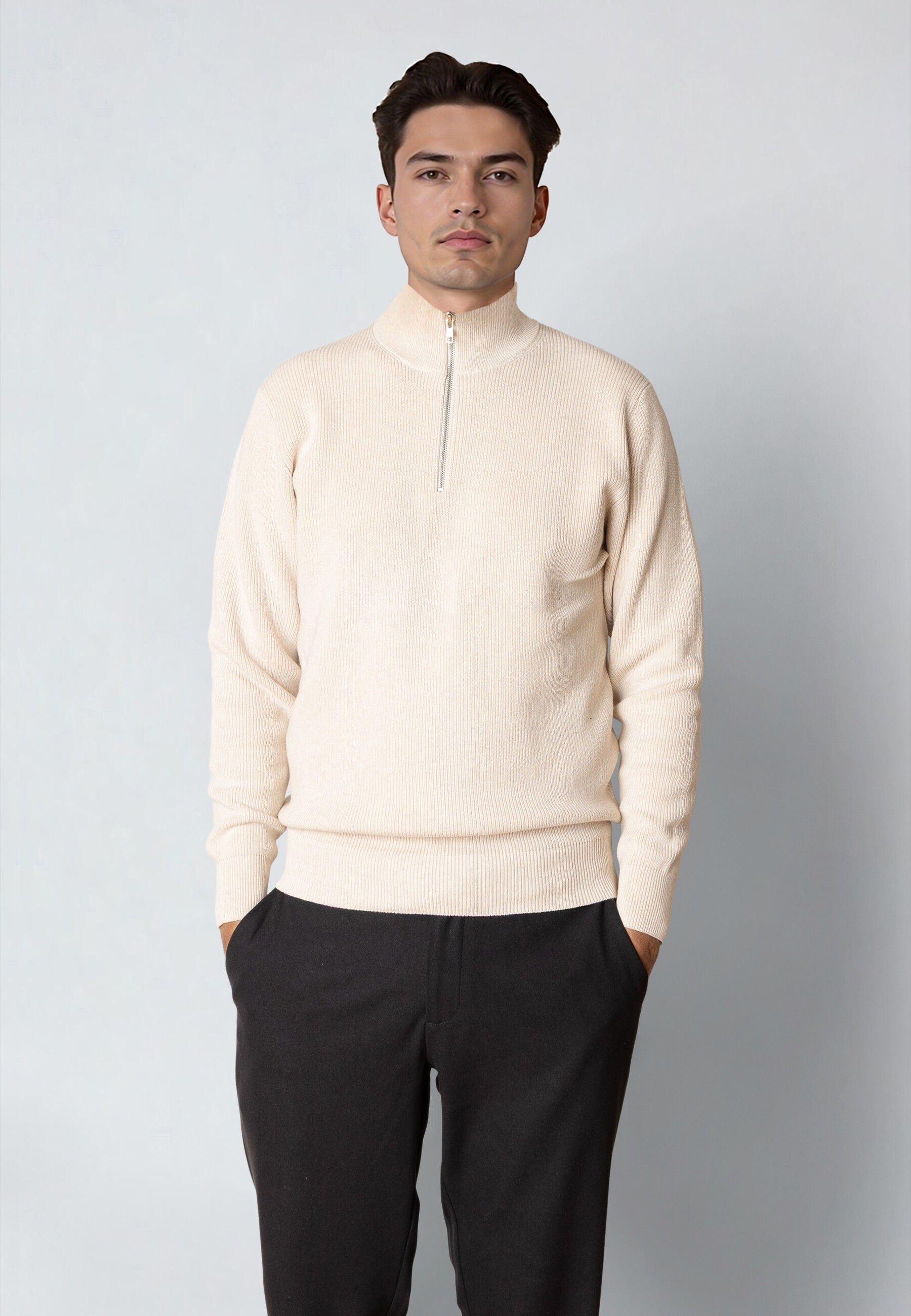 Mario half-zip knit