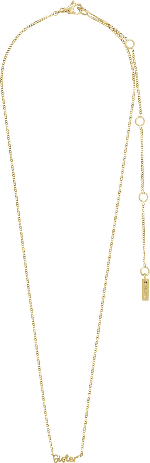 SISTER recycled necklace gold-plated