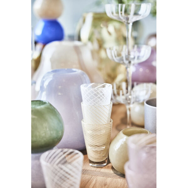 Yuka Swirl Glas - Pakke med 2