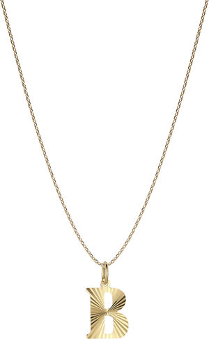 Reflection Letters, gold-plated sterling silver-B