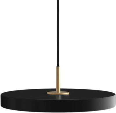 Asteria Mini black Ø 31 x 10,5 cm, 2.7m cordset