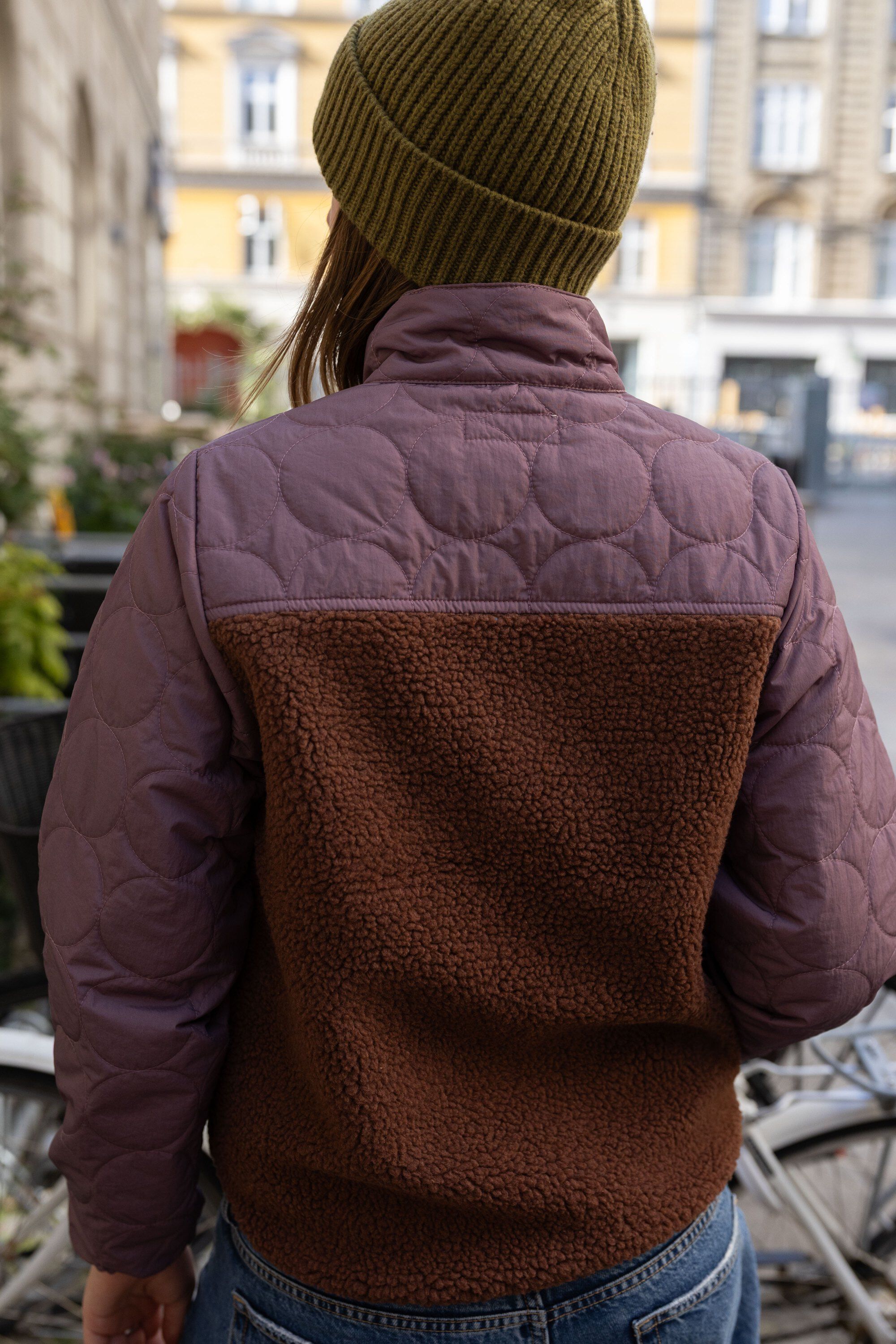 Danehazel Fleece Zip-Up Mauve/Dark Wine