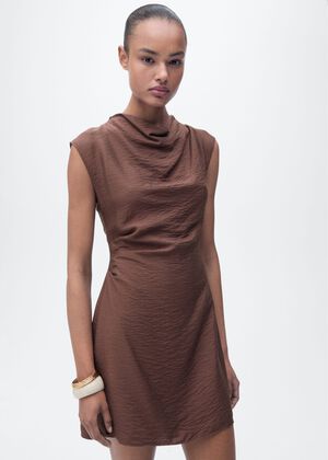 Draped texture dress