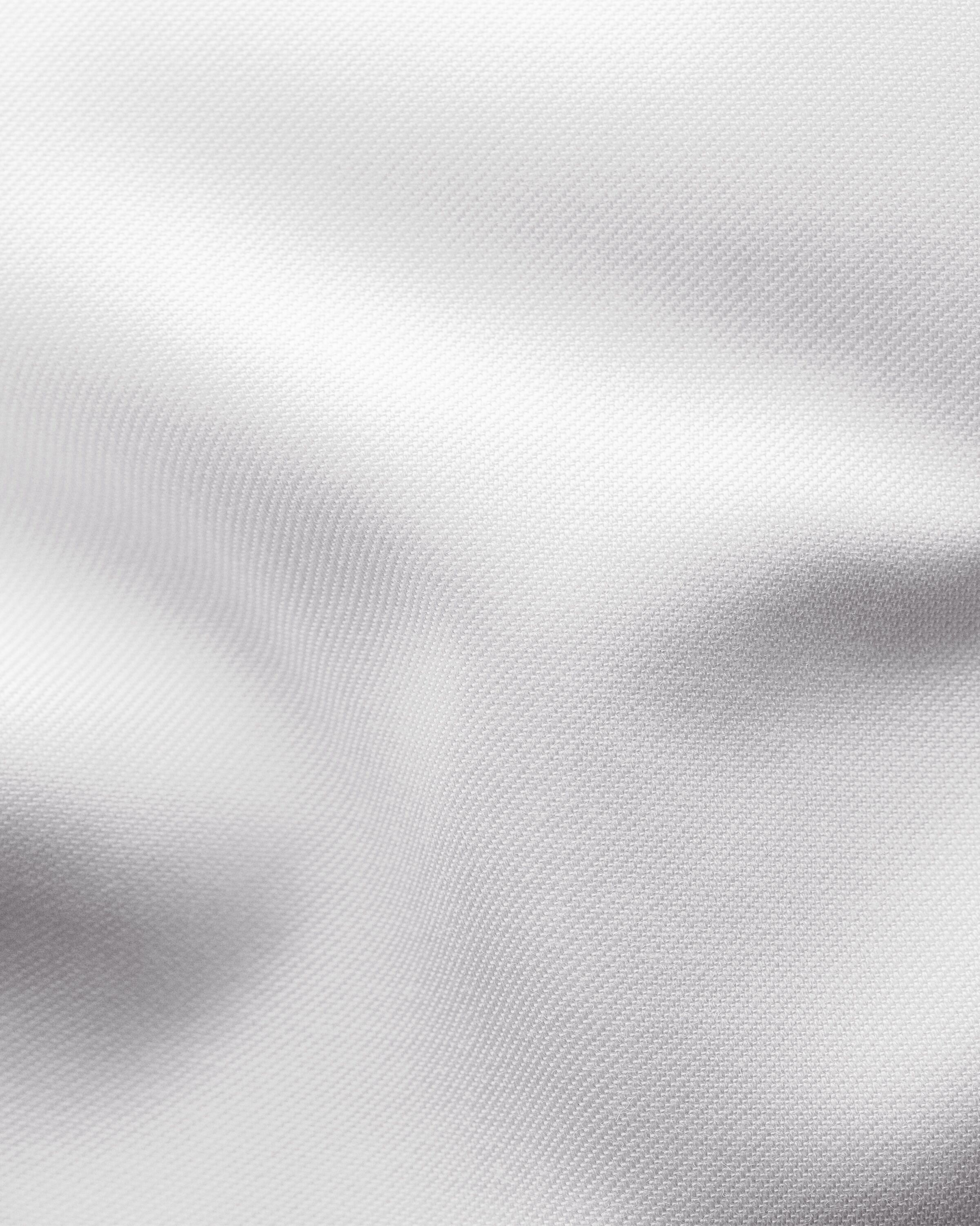 White Twill Shirt Blue Details - Contemporary Fit