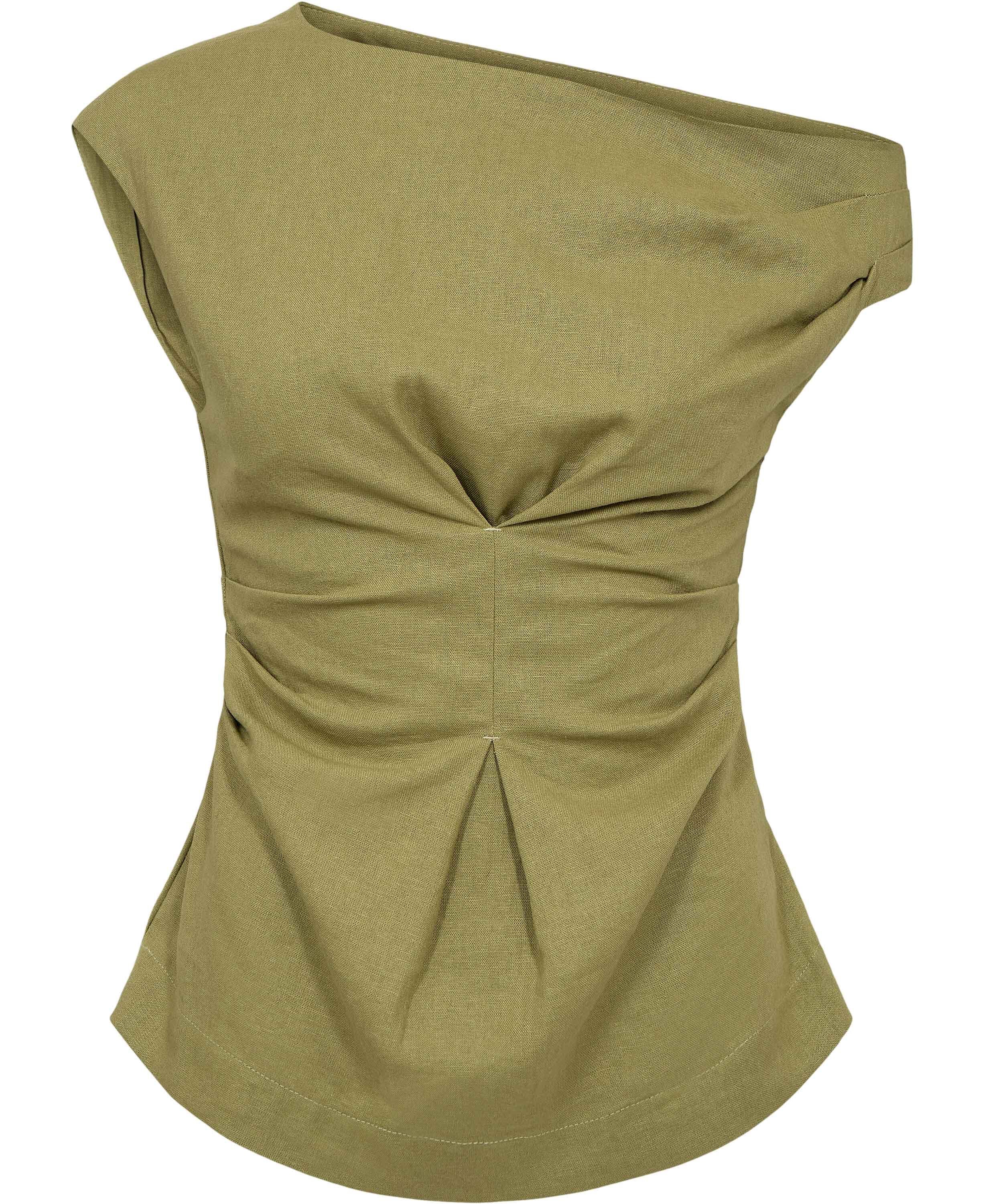 TSCASA CINCHED WAIST TOP WVN