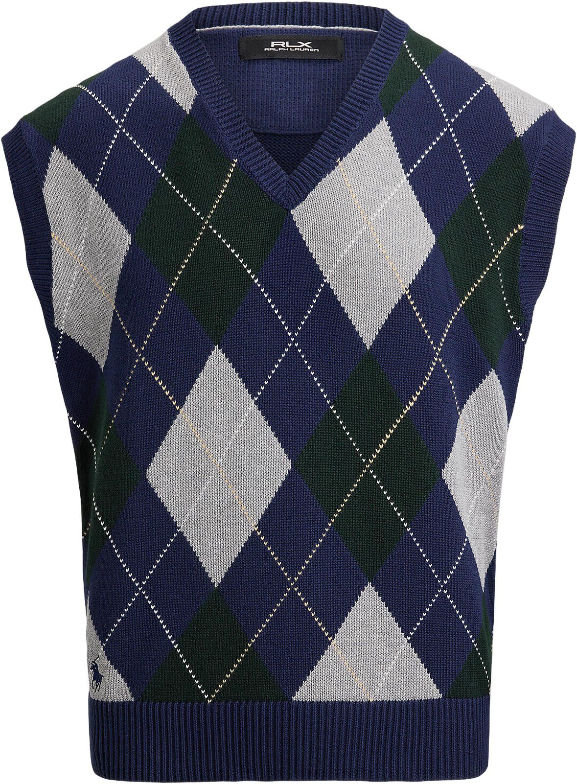 Big Fit Performance Argyle Sweater Vest