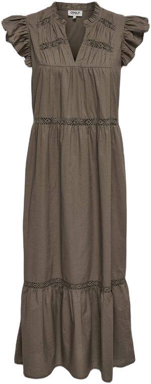 ONLSUNNY CAPSL FRILL DRESS WVN NOOS