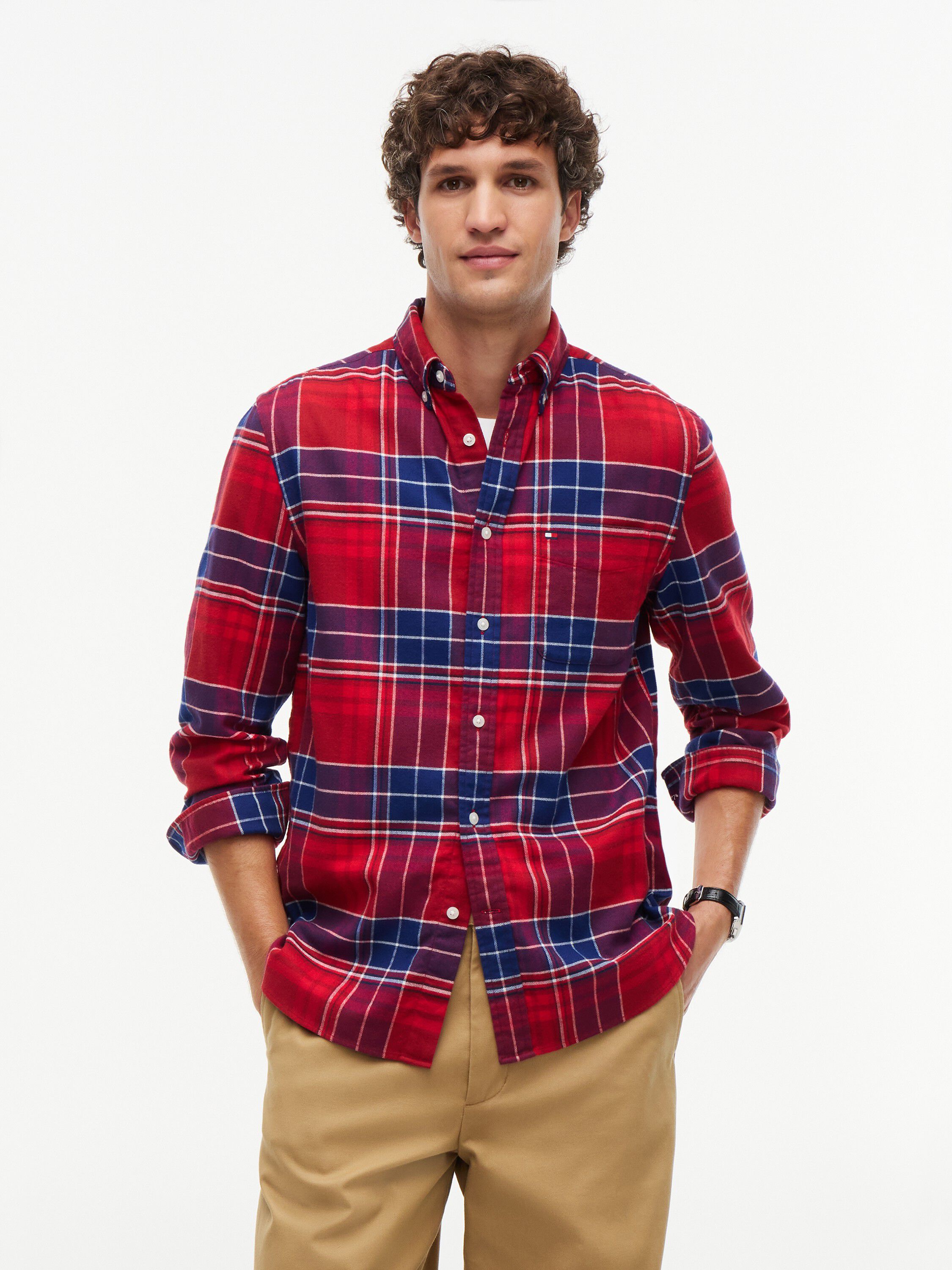 Regular Fit Tartan Check Flannel Shirt