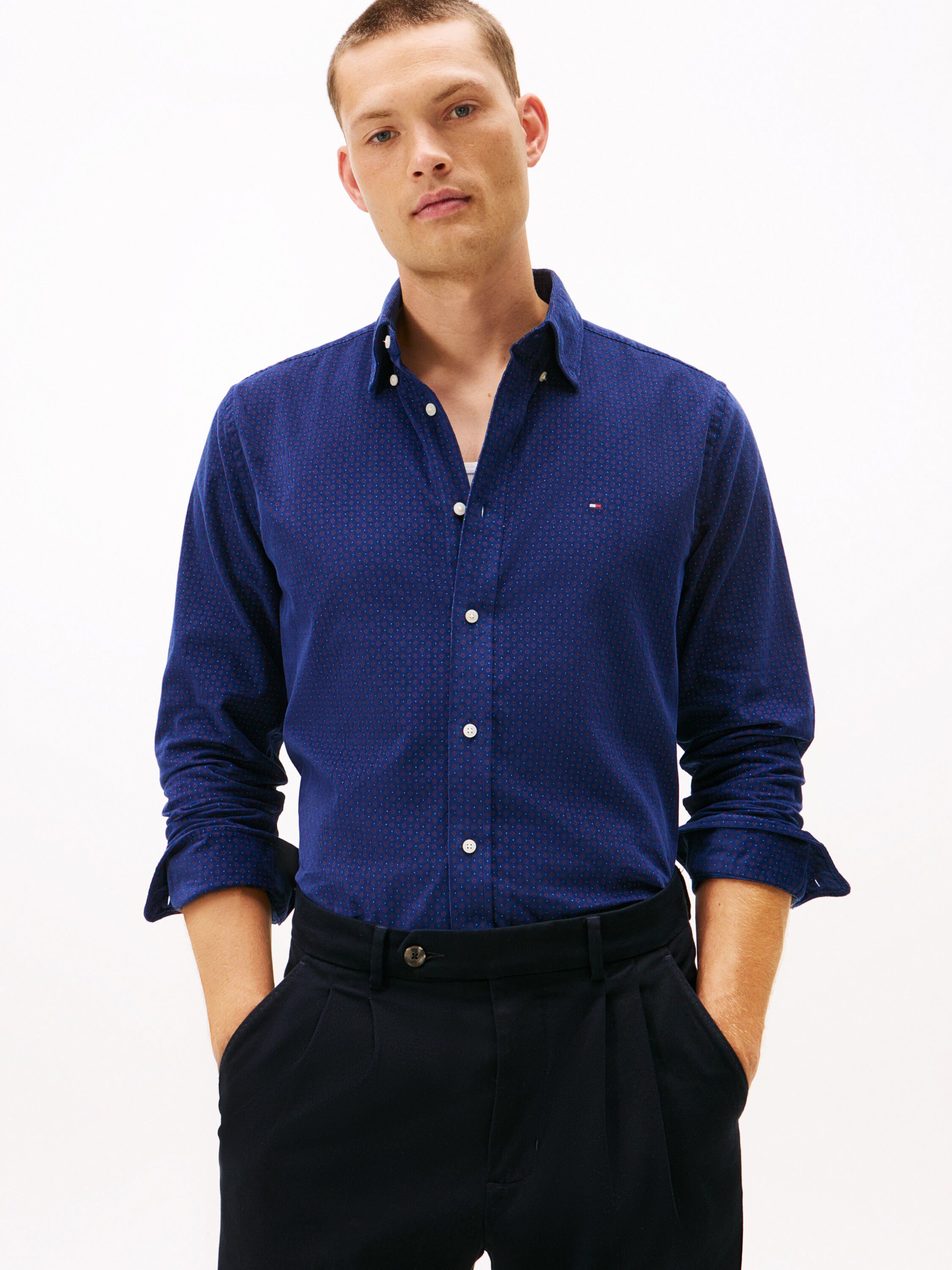 CORDUROY PRINTED SHIRT