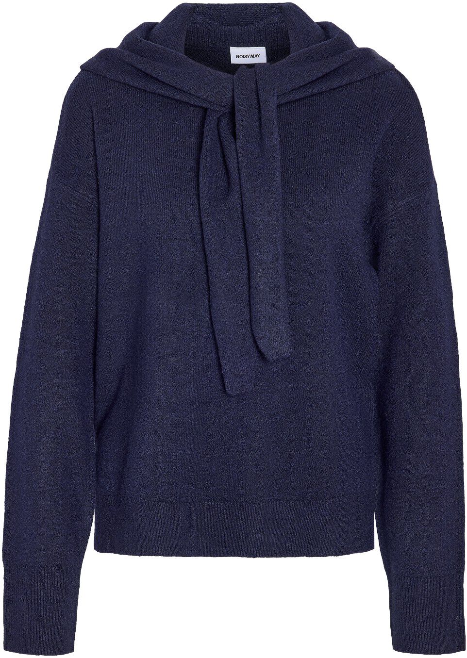 Nmsabrina L/S O-Neck Scarf Knit Top