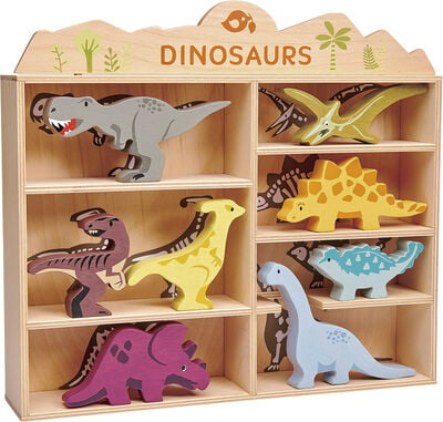 Tender Leaf - Sættekasse med 8 trædyr - Dinosaurer