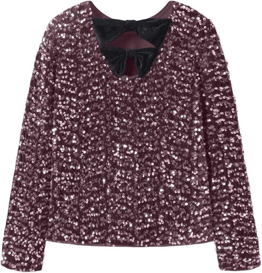 Nkfrusitta Ls Bow Blouse