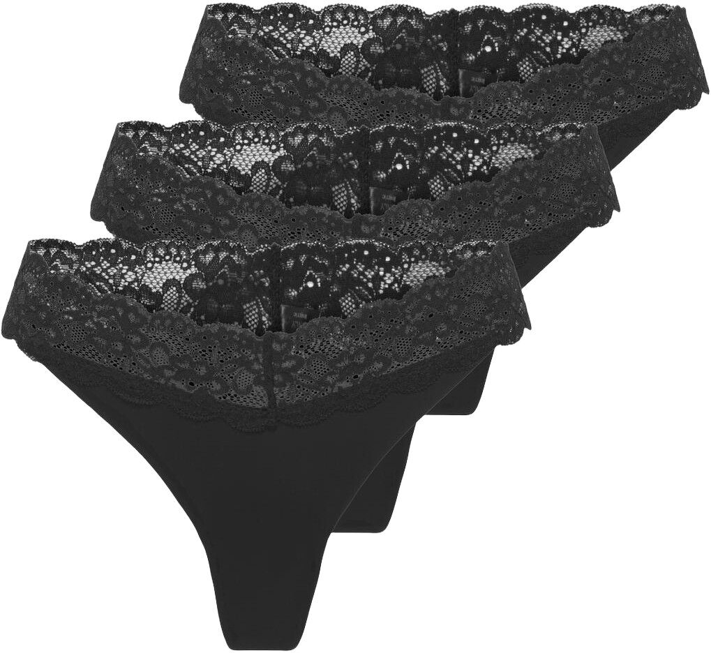 ONLCHLOE LACE S.S THONG 3-PACK ACC