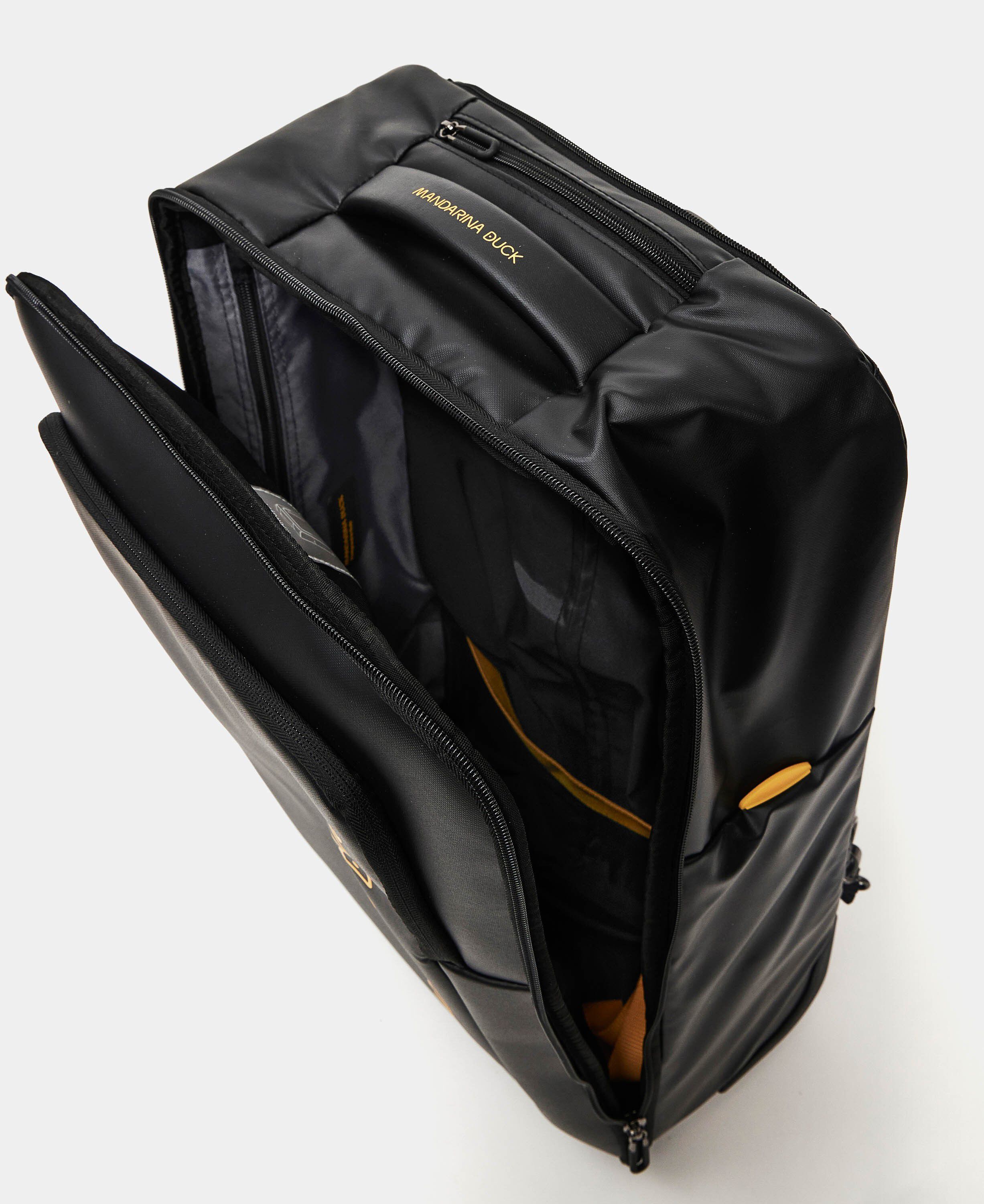 ECO COATED TROLLEY BACKPACK / BLACK