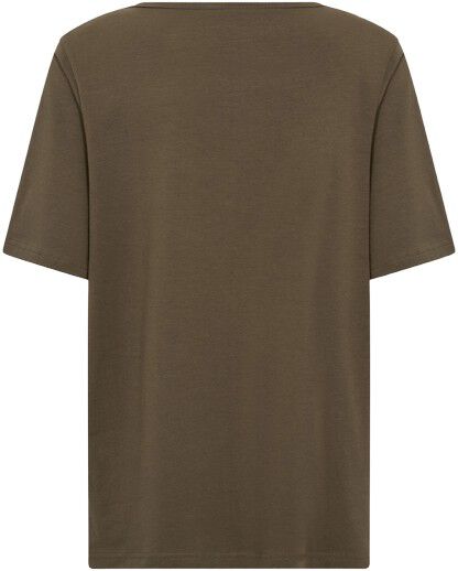 Curvy WA-HELENE 4 T-shirt M&oslash;rk brun