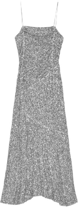 3D Sequins Long Slip Dress