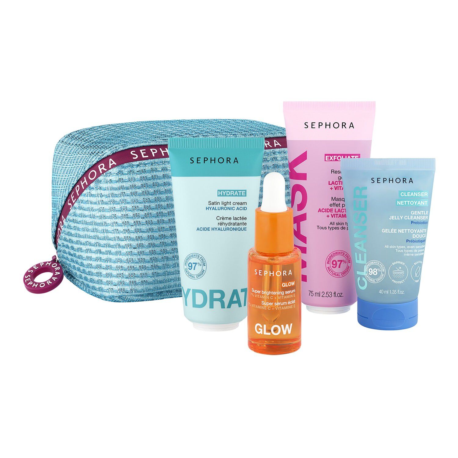 BEAUTY BREAK - S&aelig;t med 4 essentielle ansigtsplejeprodukter
