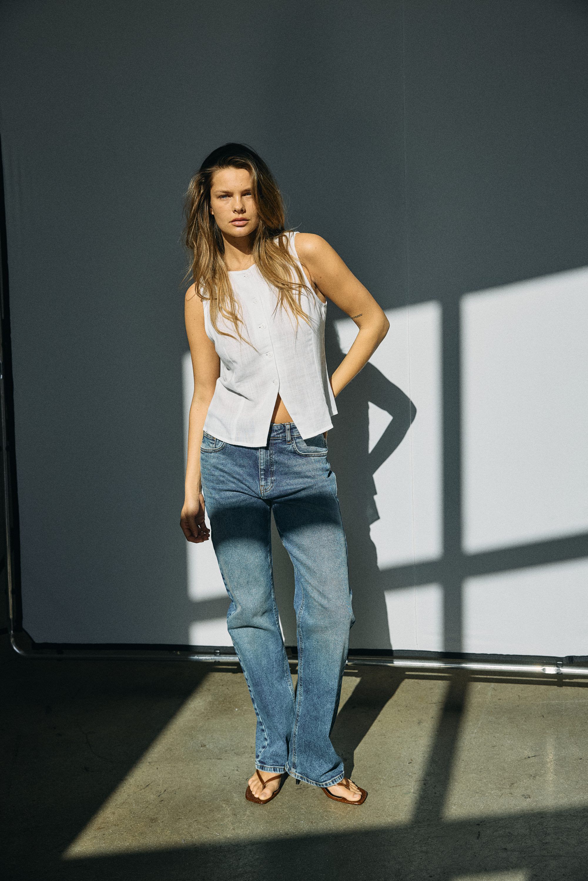 NMMONICA HW STRAIGHT JEAN AZ221DB N