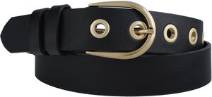 D10231/30 Belt, Black w. gold