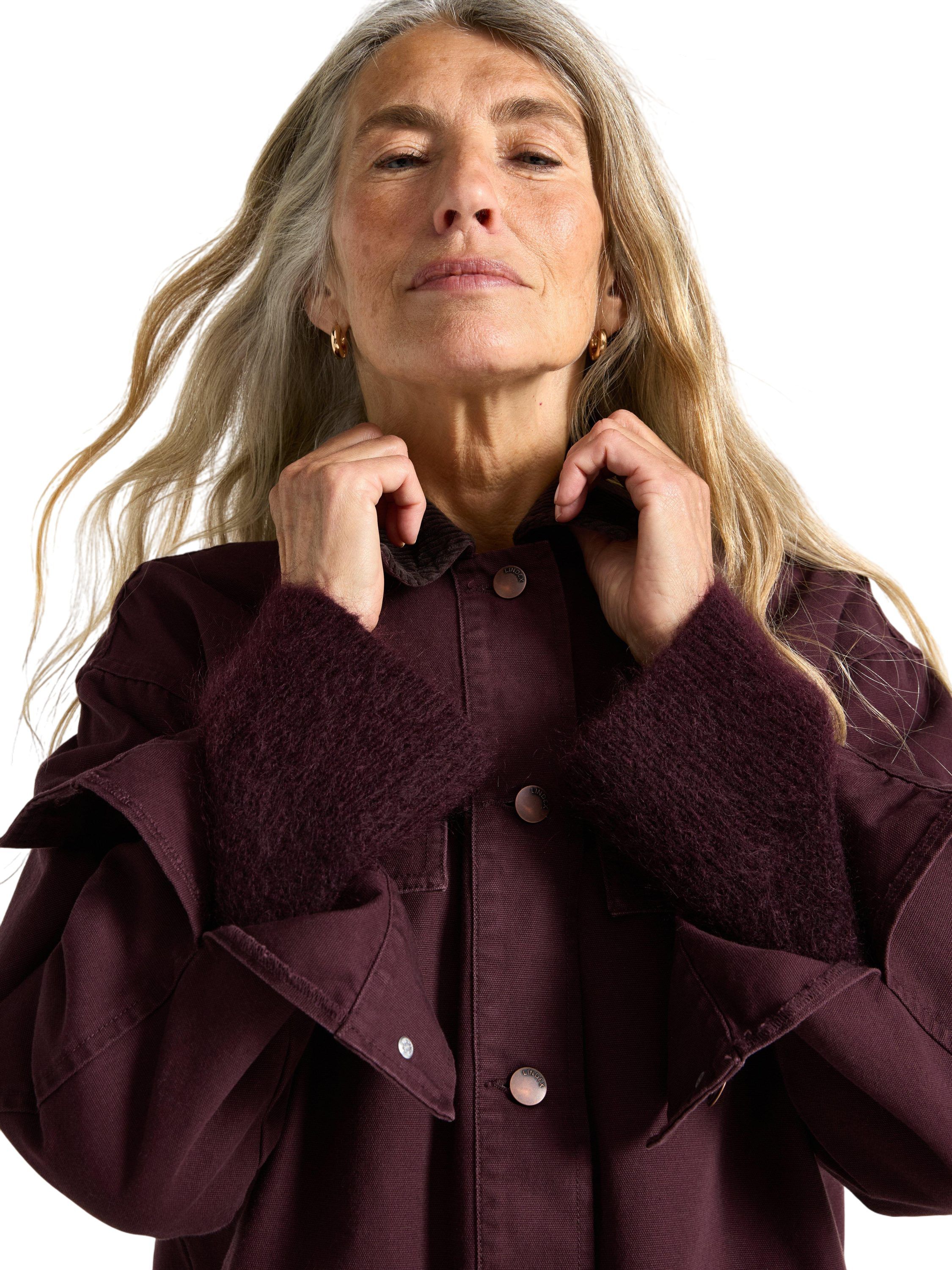 V&auml;vd jacka i bomull med avslappnad