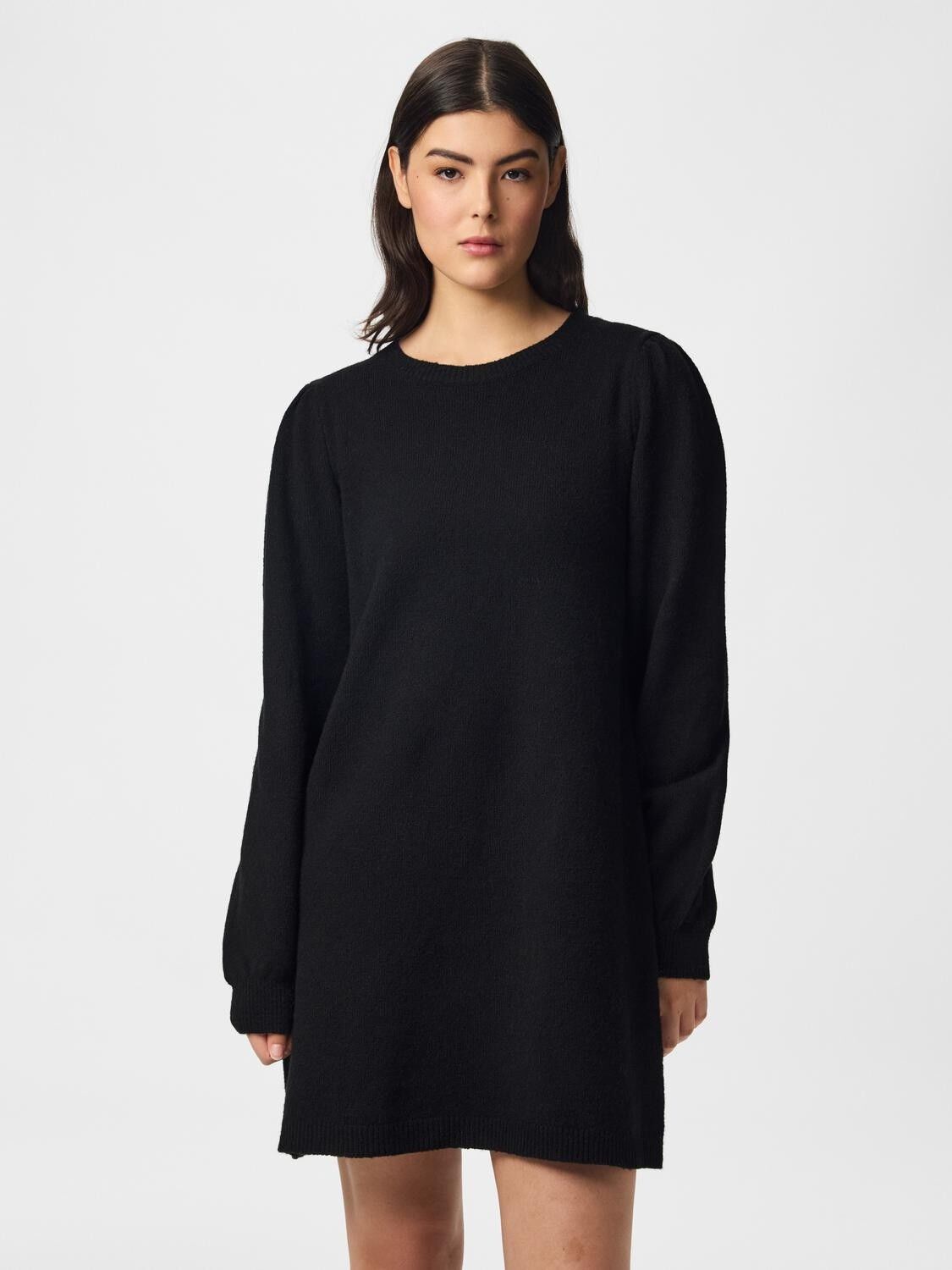 Pcsally Ls O-Neck Knit Dress Noos Bc