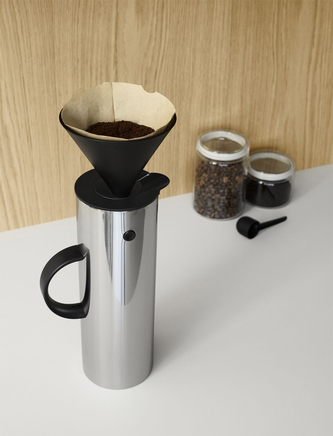 Stelton kaffetragt til termokande black