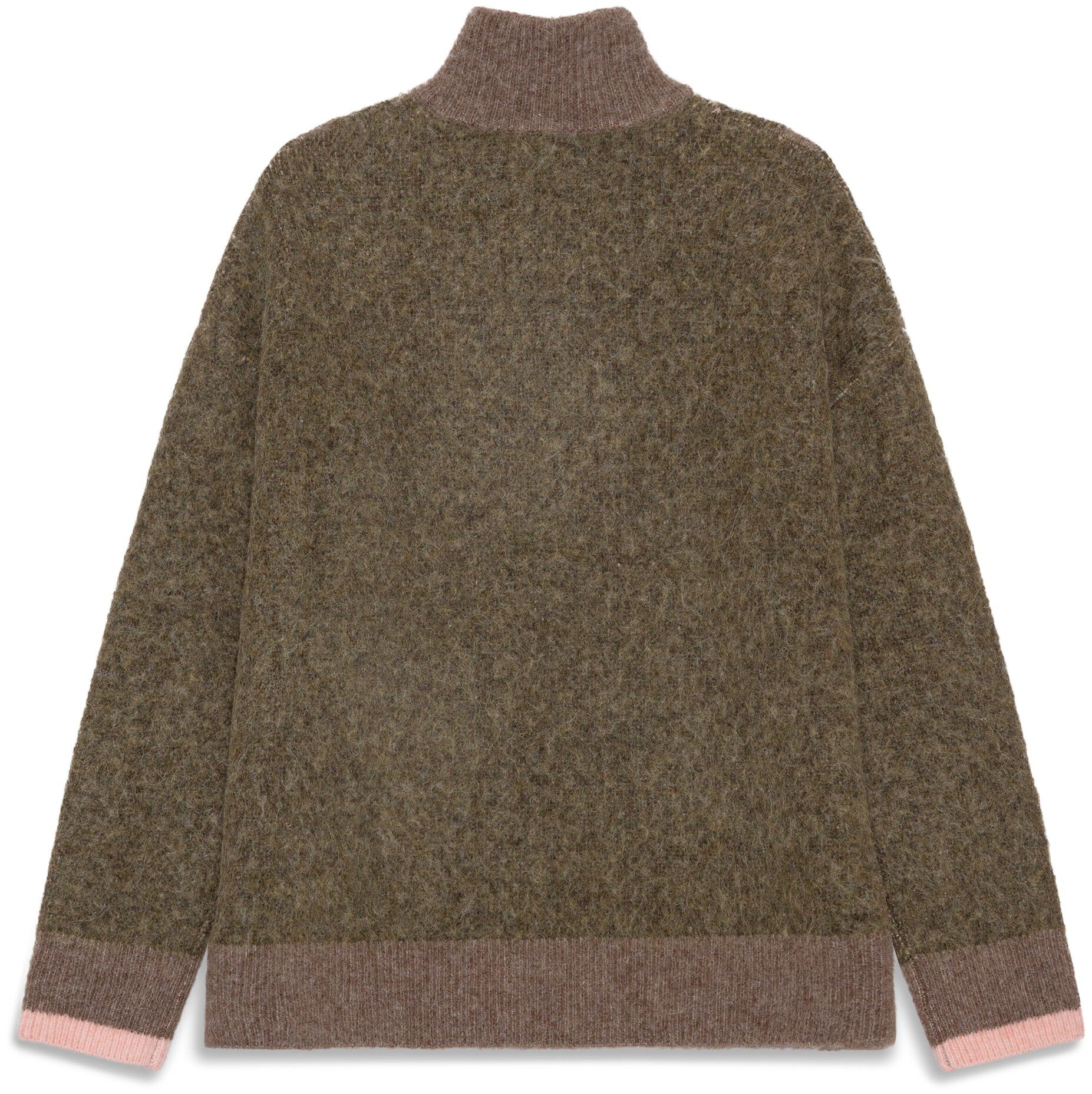 Quarter Zip Argyle Sweater