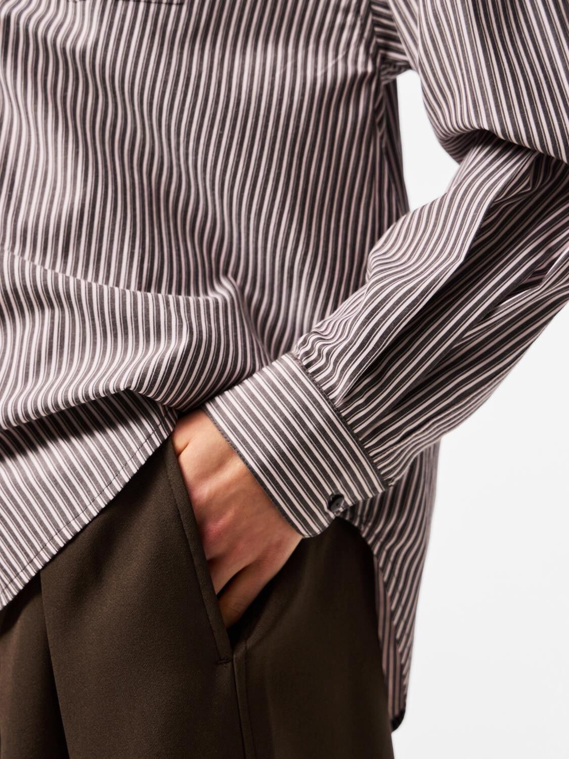 PCEMMY LS LOOSE SHIRT WVN D2D