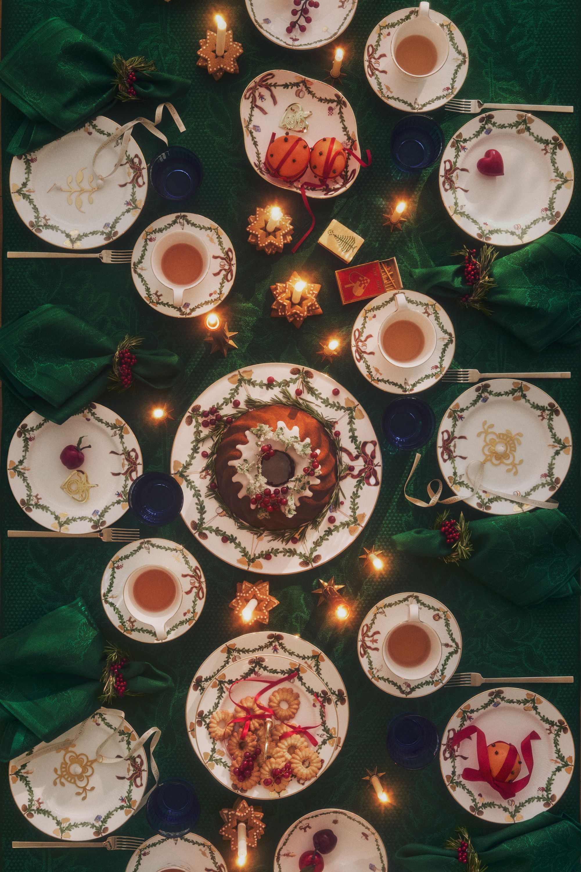 Stjerne Riflet dug gr&oslash;n 320 cm