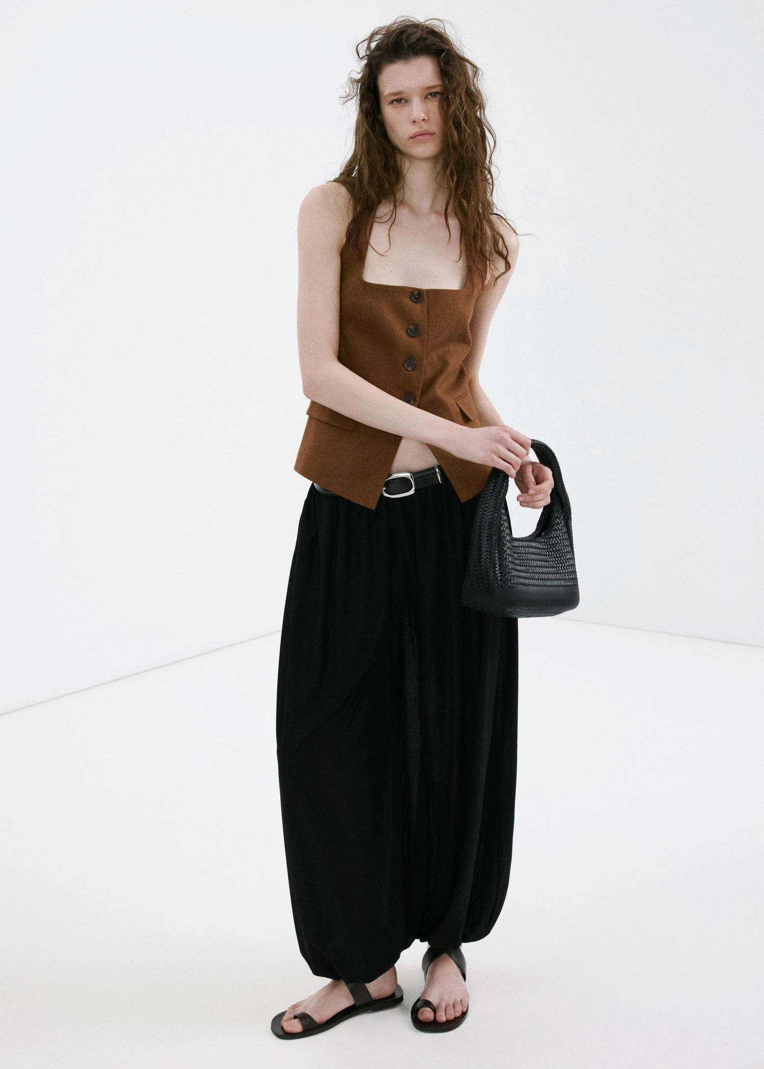 Linen suit waistcoat