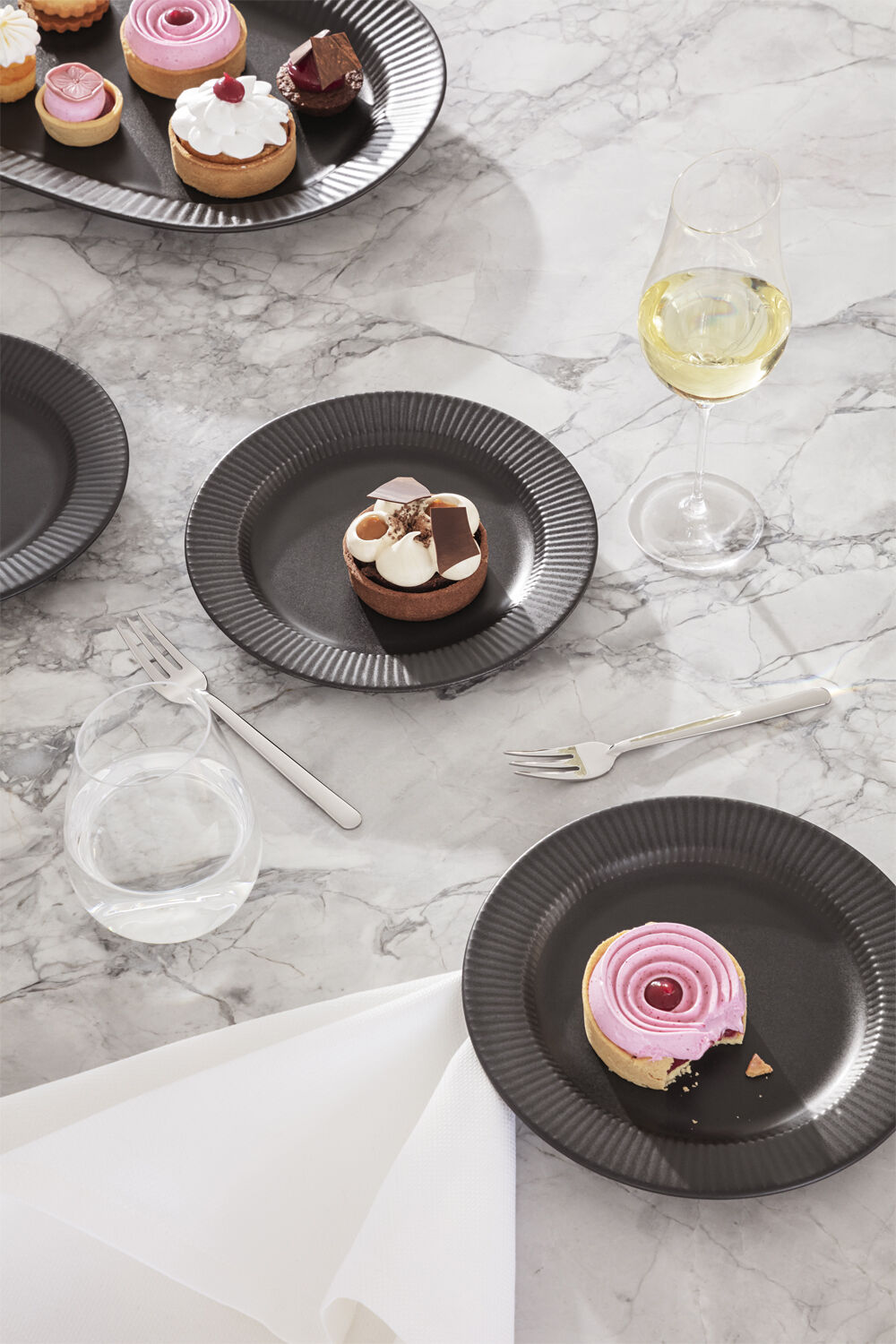 Legio Nova Kagetallerken 19 cm Black - 4 stk