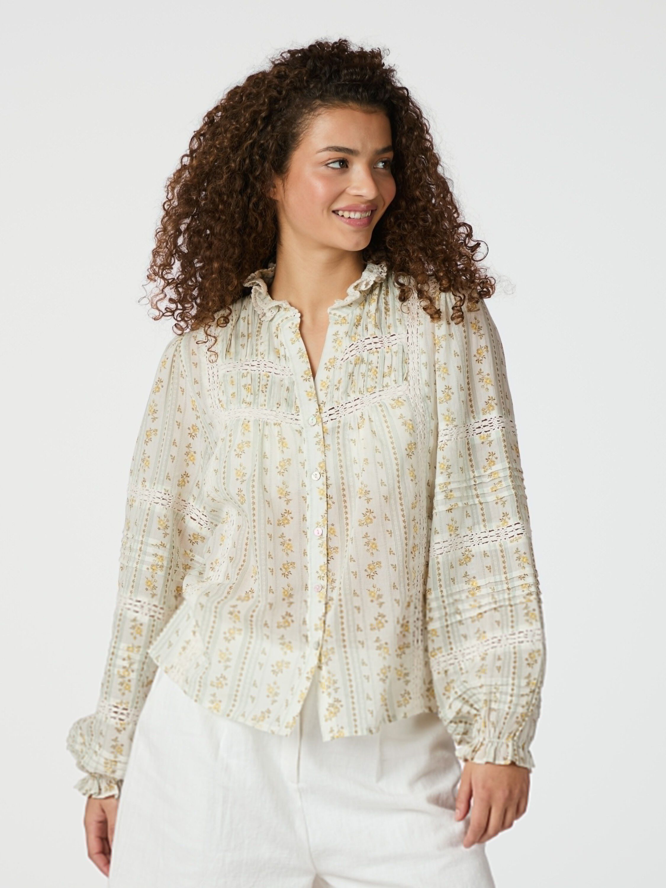 Lyla Soft Border Blouse