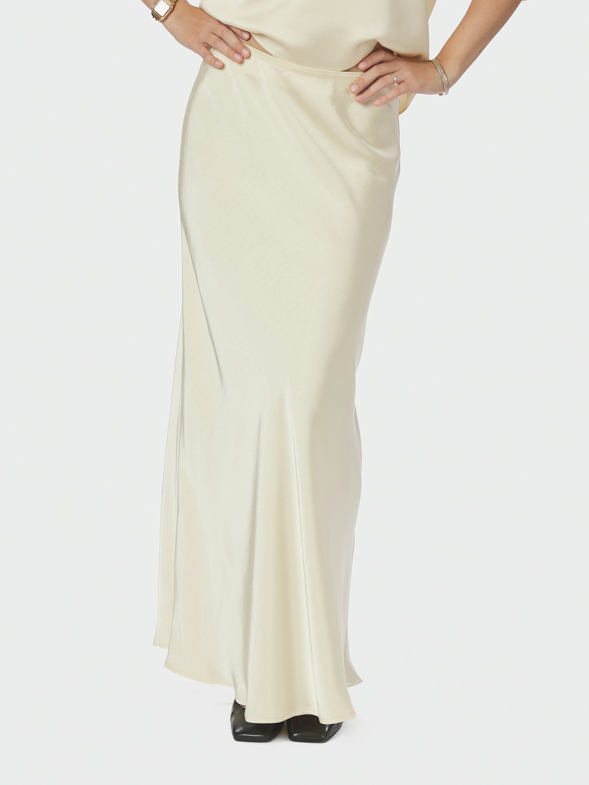 Vicky Heavy Sateen Skirt