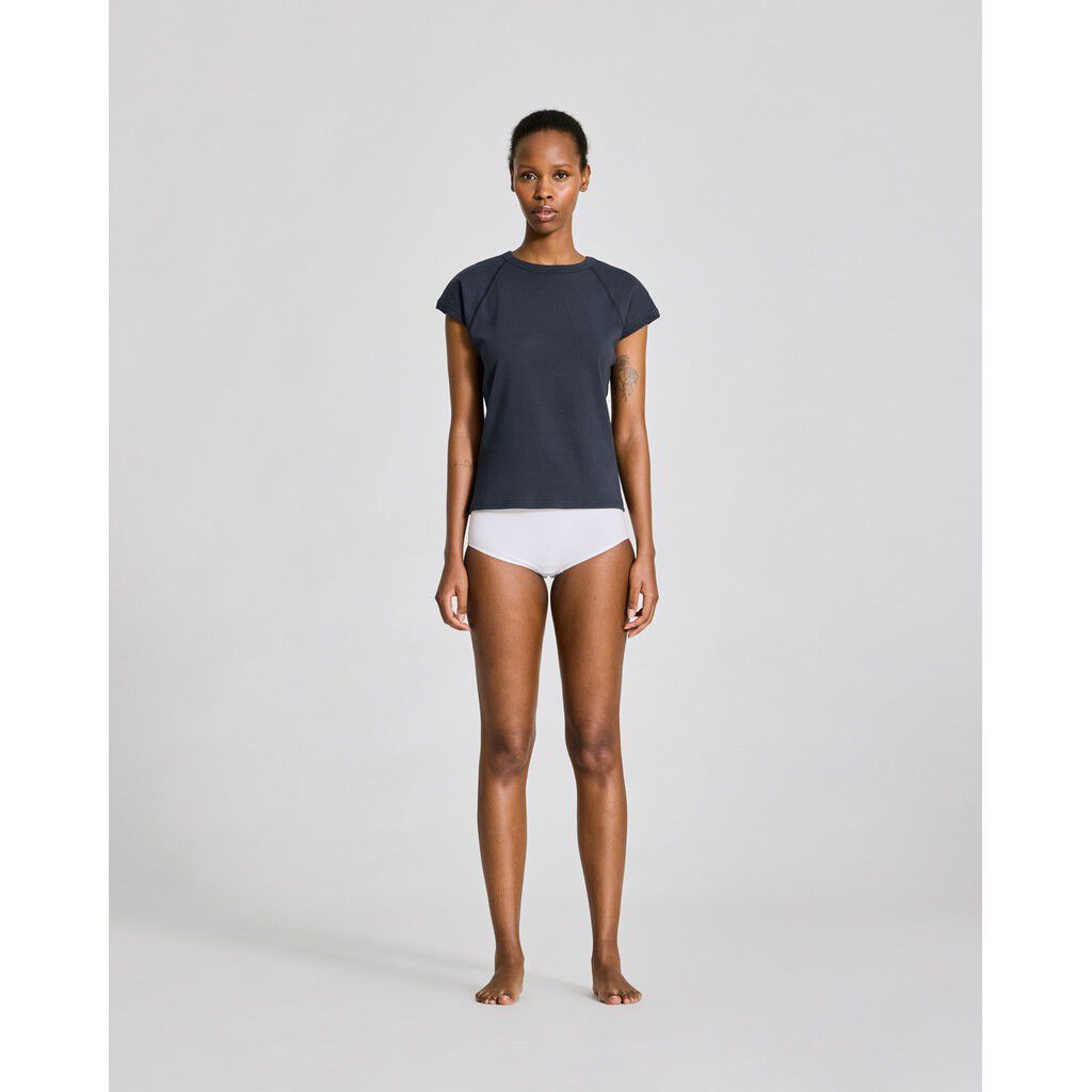 Malou S/S Cotton 1x1 Rib Tee