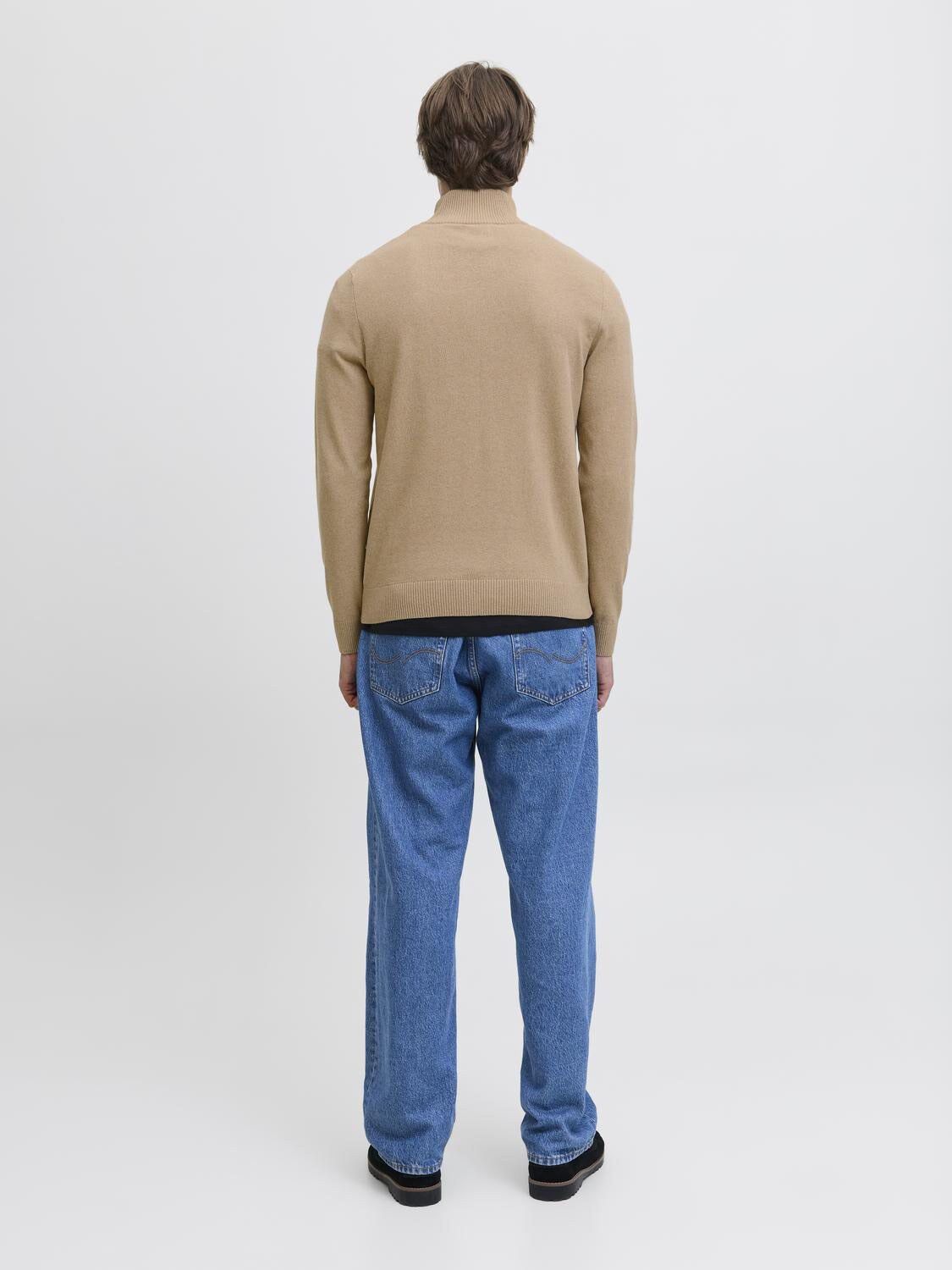 JREBCALLUM KNIT HALF ZIP SN