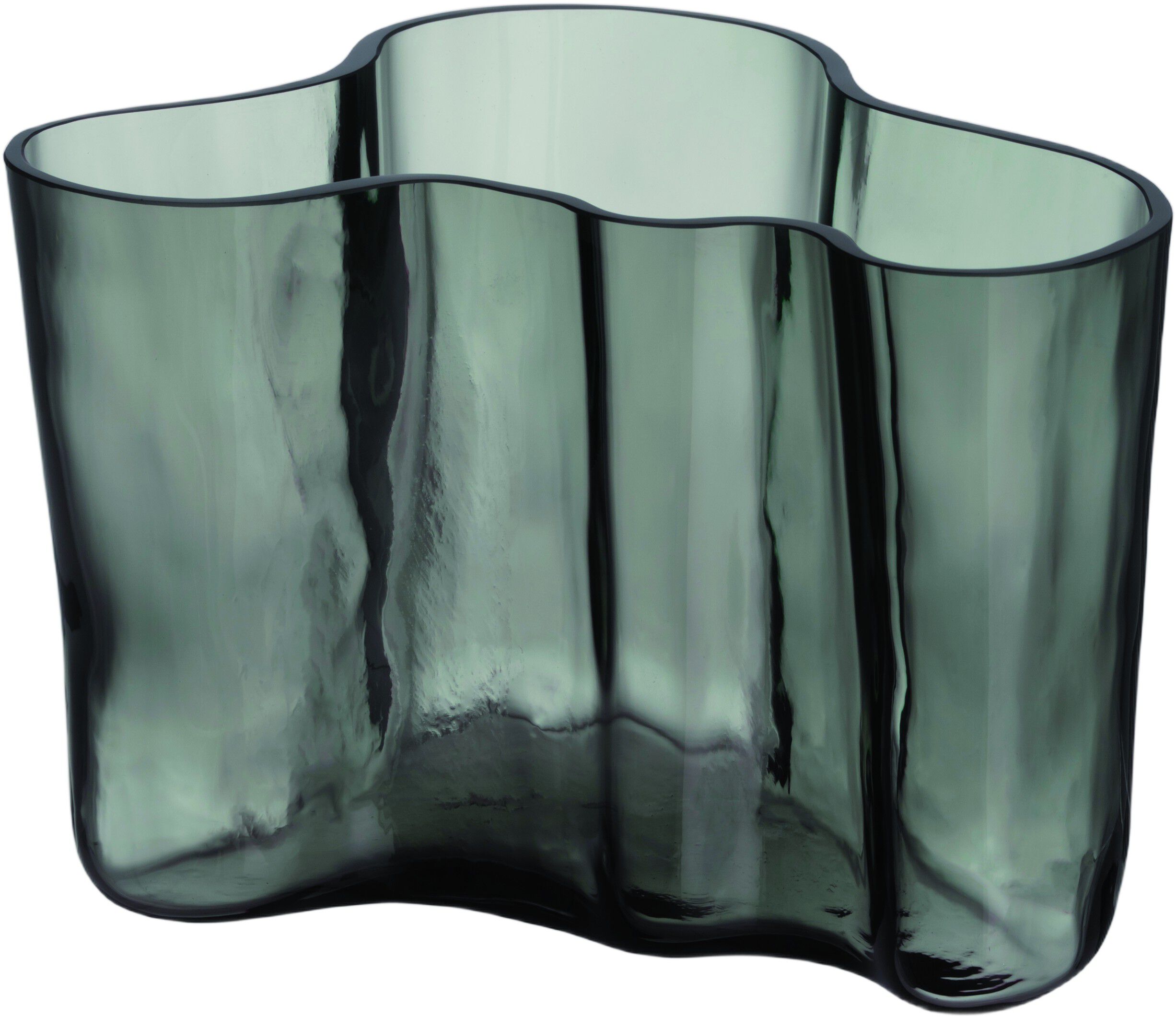 Aalto vase 140mm m&oslash;rk gr&aring;