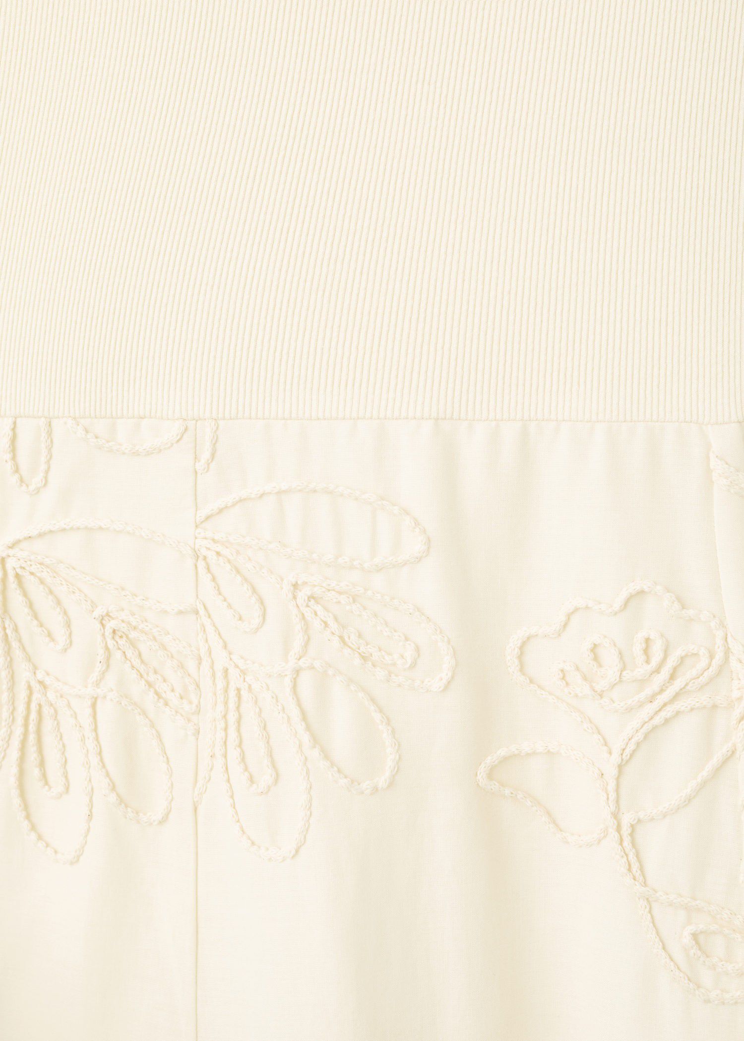 Floral embroidered combined dress