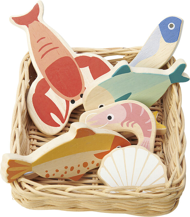 Tender Leaf - Kurv med fisk og skaldyr