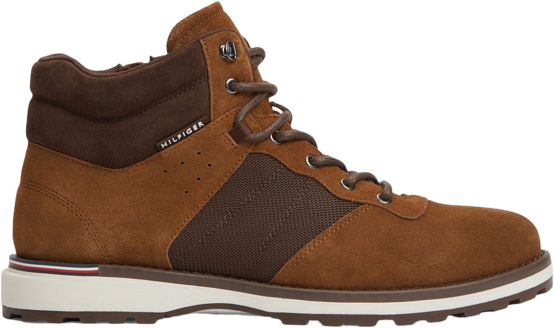 Suede Outdoor Cleat Mesh Panel Boots