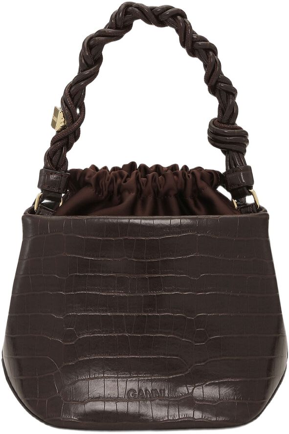 Ganni Bou Bucket Bag Croco