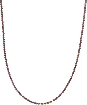 Nikki Necklace Red Garnet - Gold