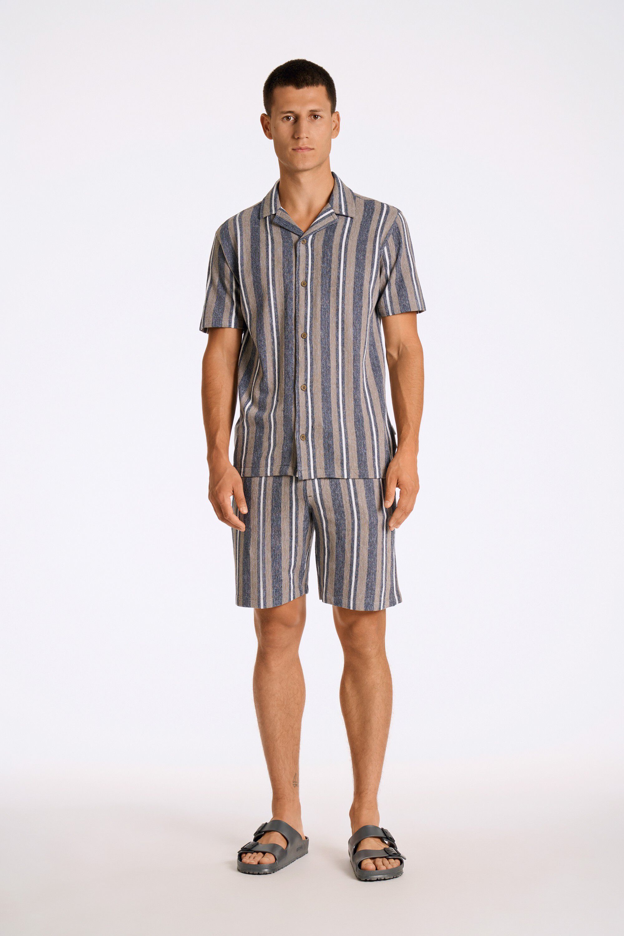 Knitted resort collar S/S